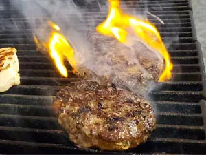 Cajun Blaze on the grill