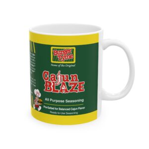 11oz Burger Tyme Coffee Mug: Cajun Blaze Seasoning
